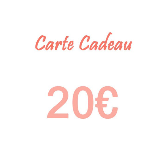 Carte Cadeau  20€